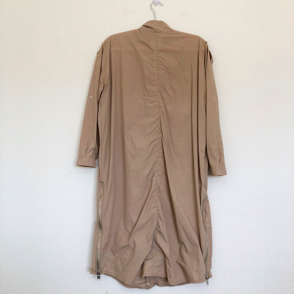 UNIF X Urban Outfitters Tan Zip Up Long Jacket - Picture 7 of 8